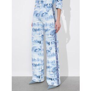 Alice + Olivia  Weezy Toile De Jouy Jacquard Jeans